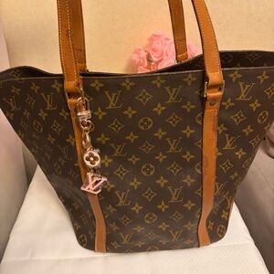 Louis Vuitton Classic Monogram Tote in Brown and Tan